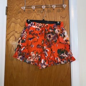 H&M ruffled chiffon shorts